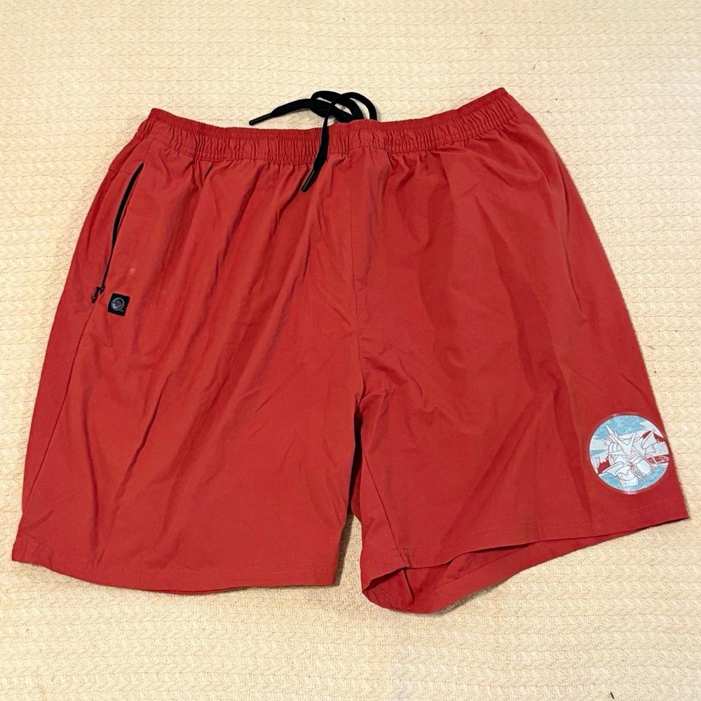 Pokémon Center Gyarados Tropical Shorts Men XL Red 2025 Official Pokémon